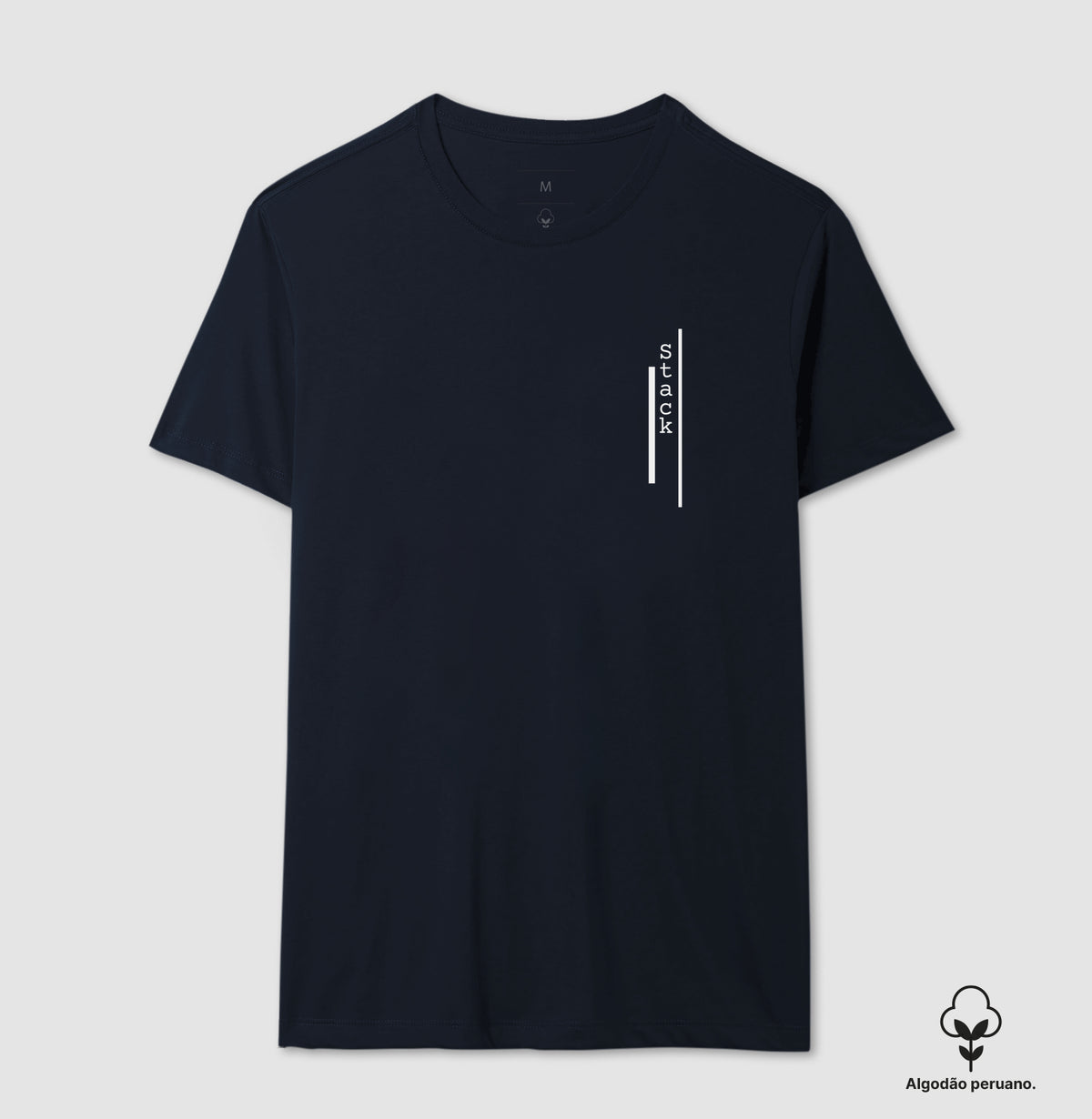 Camiseta Masculina Logo Stack Vertical