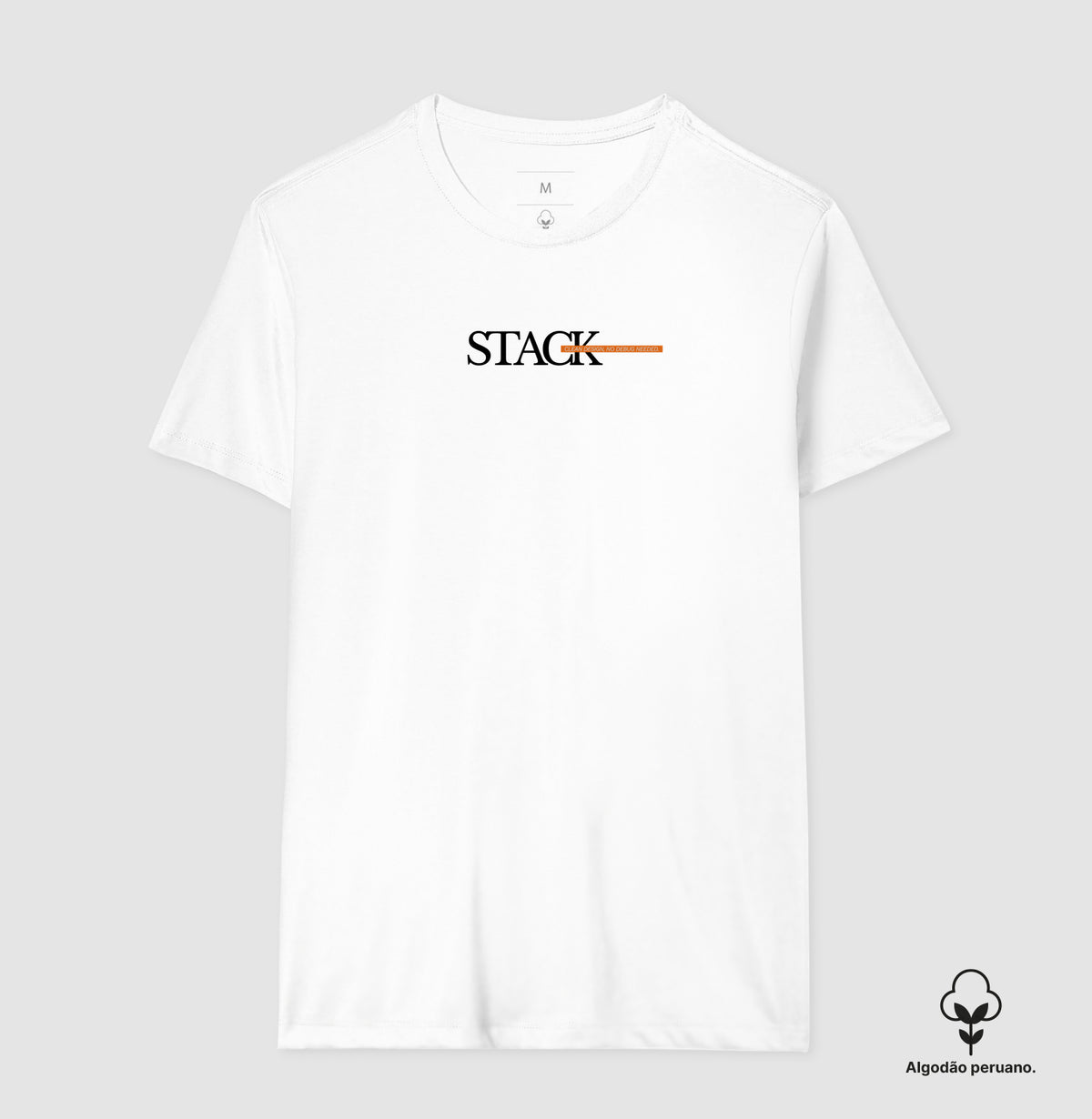 Camiseta Clean design, no debug needed.- Masculina