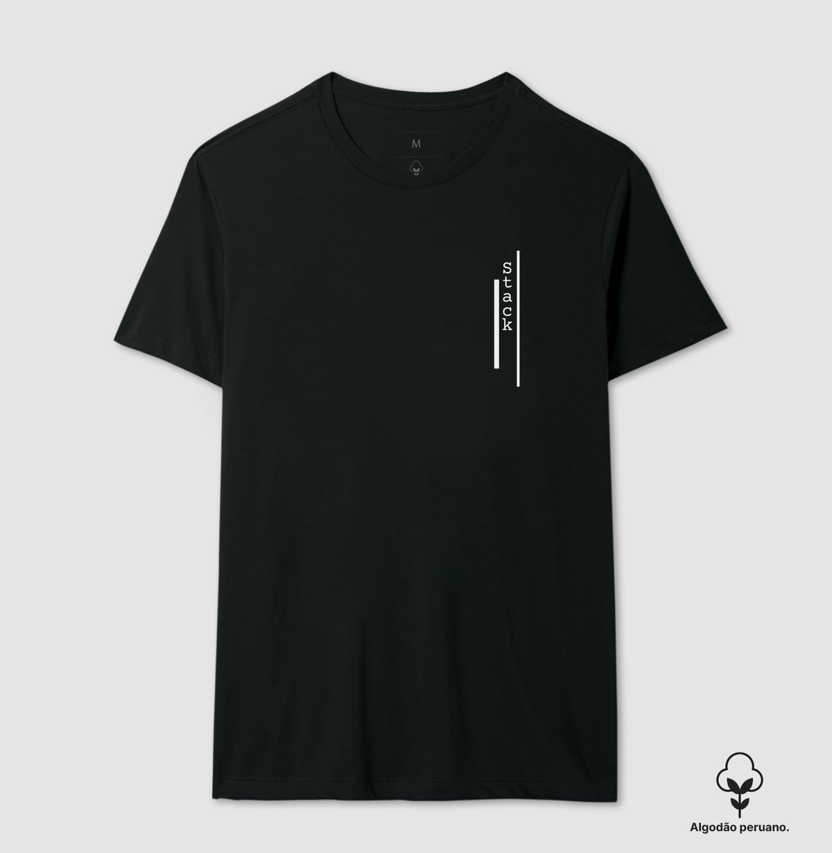 Camiseta Masculina Logo Stack Vertical
