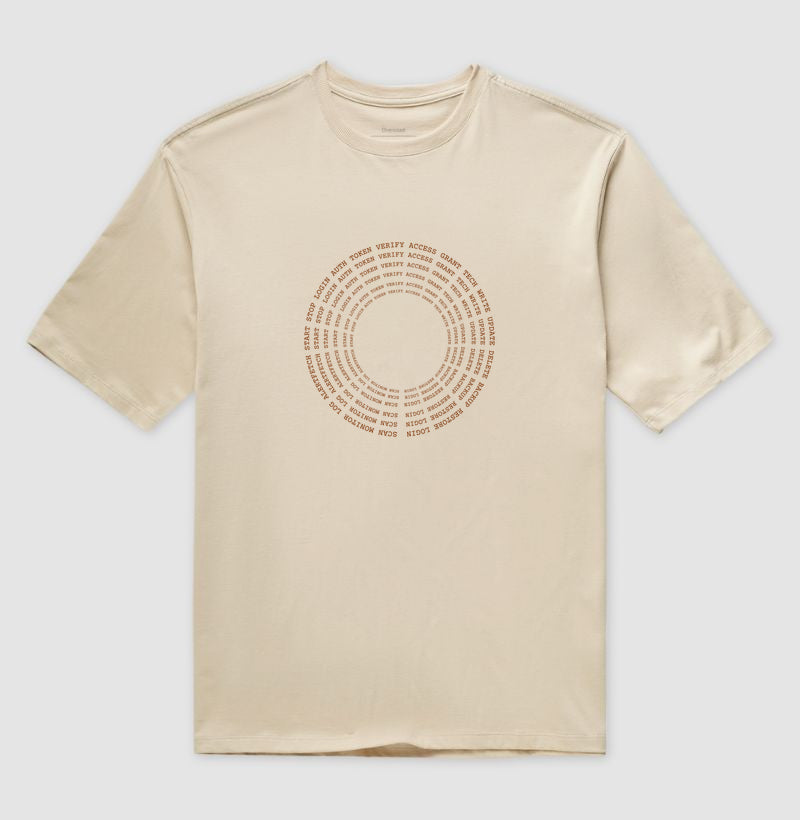 Camiseta Oversized Token Verify Access Grant Tech Write Update