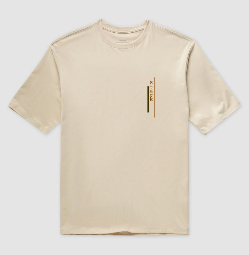 Camiseta Oversized Logo Stack Vertical