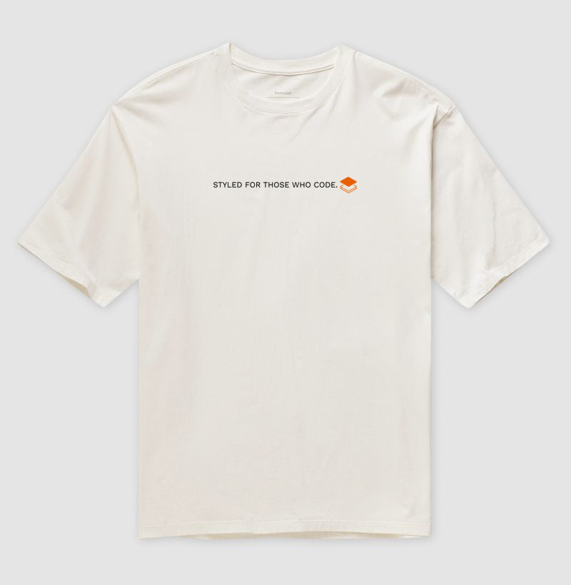 Camiseta Oversized Styled for those who code.