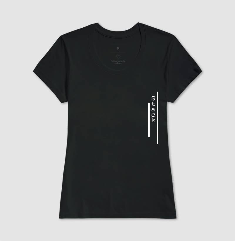 Camiseta Feminina Logo Stack Vertical
