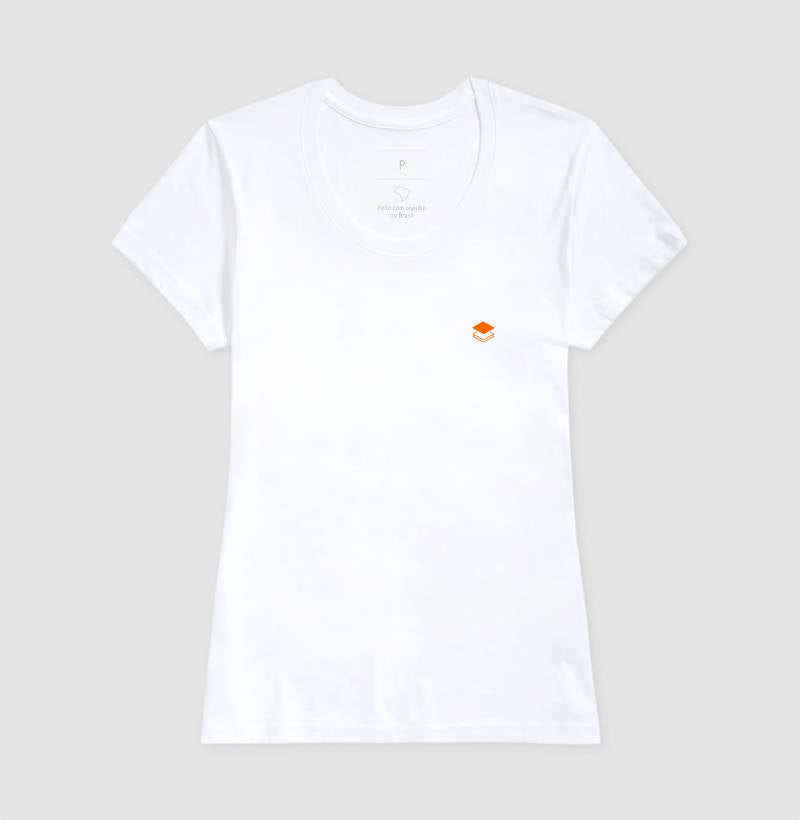 Camiseta Feminina Logo Stack