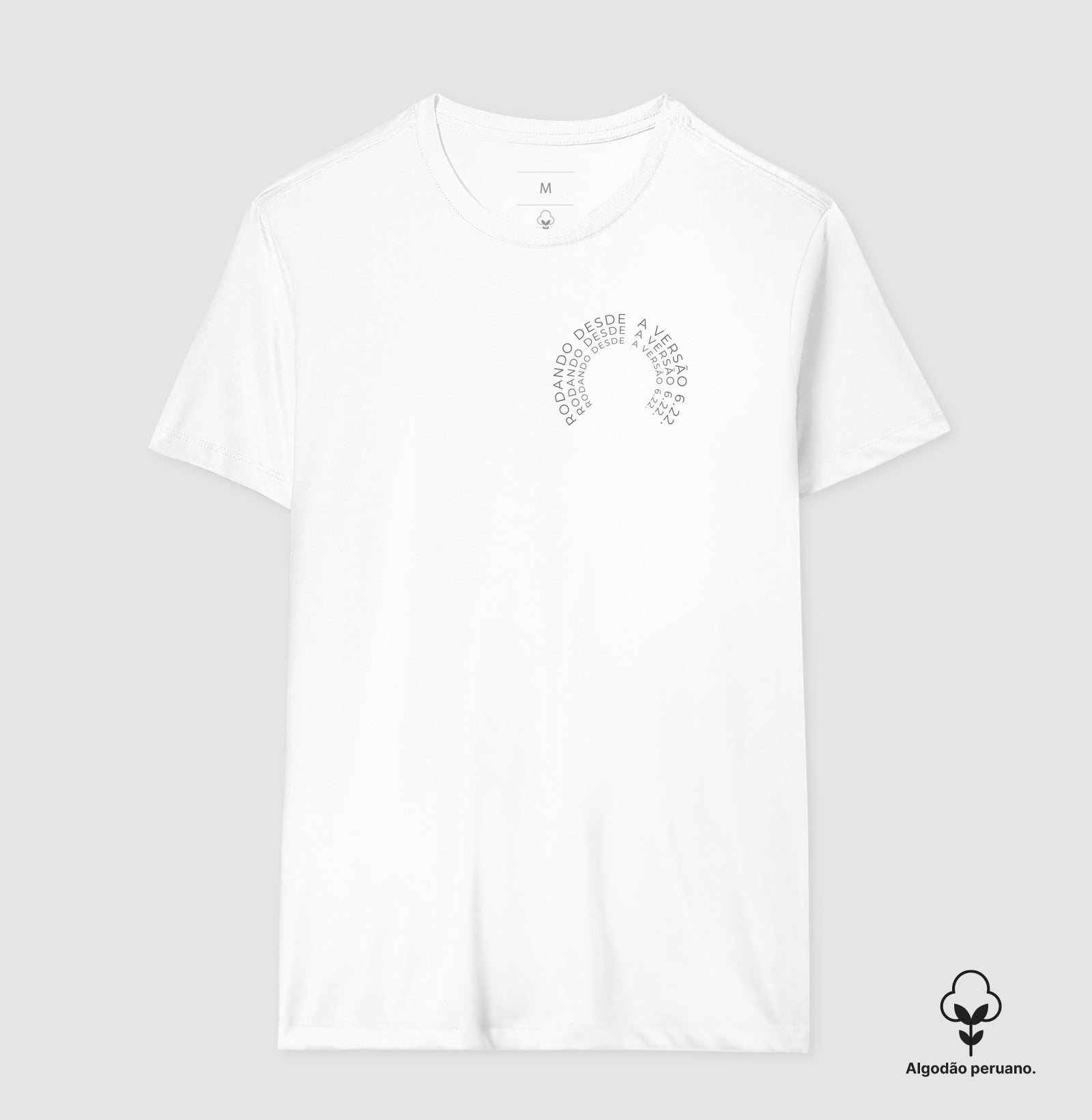 Camiseta Algodão Peruano Rodando desde a versão 6.22.