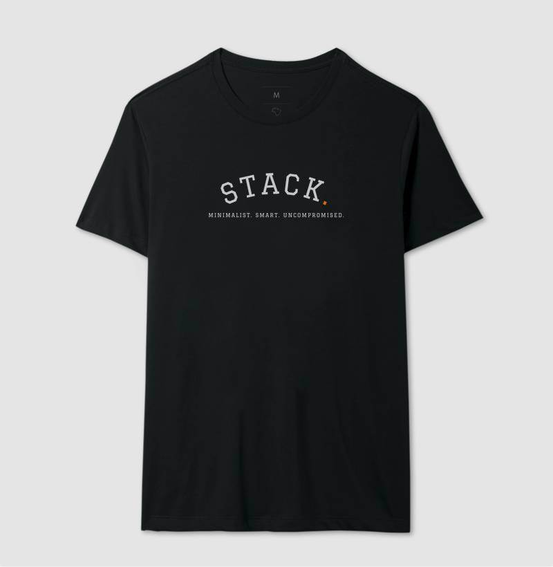 Camiseta Masculina Stack. Minimalist.Smart.Uncompromised.