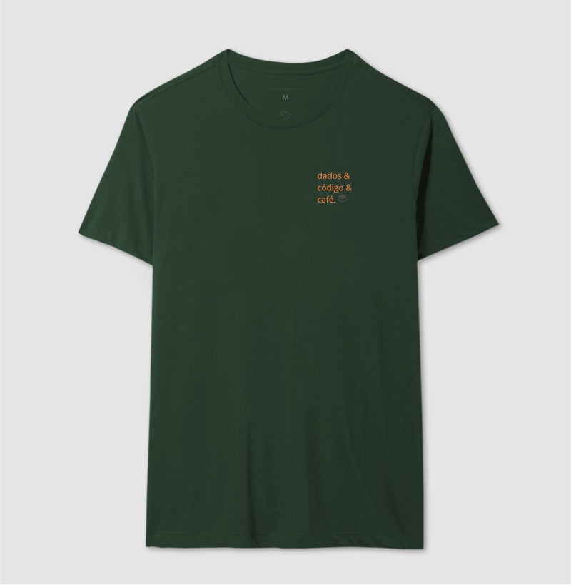 Camiseta Dados&Código&Café