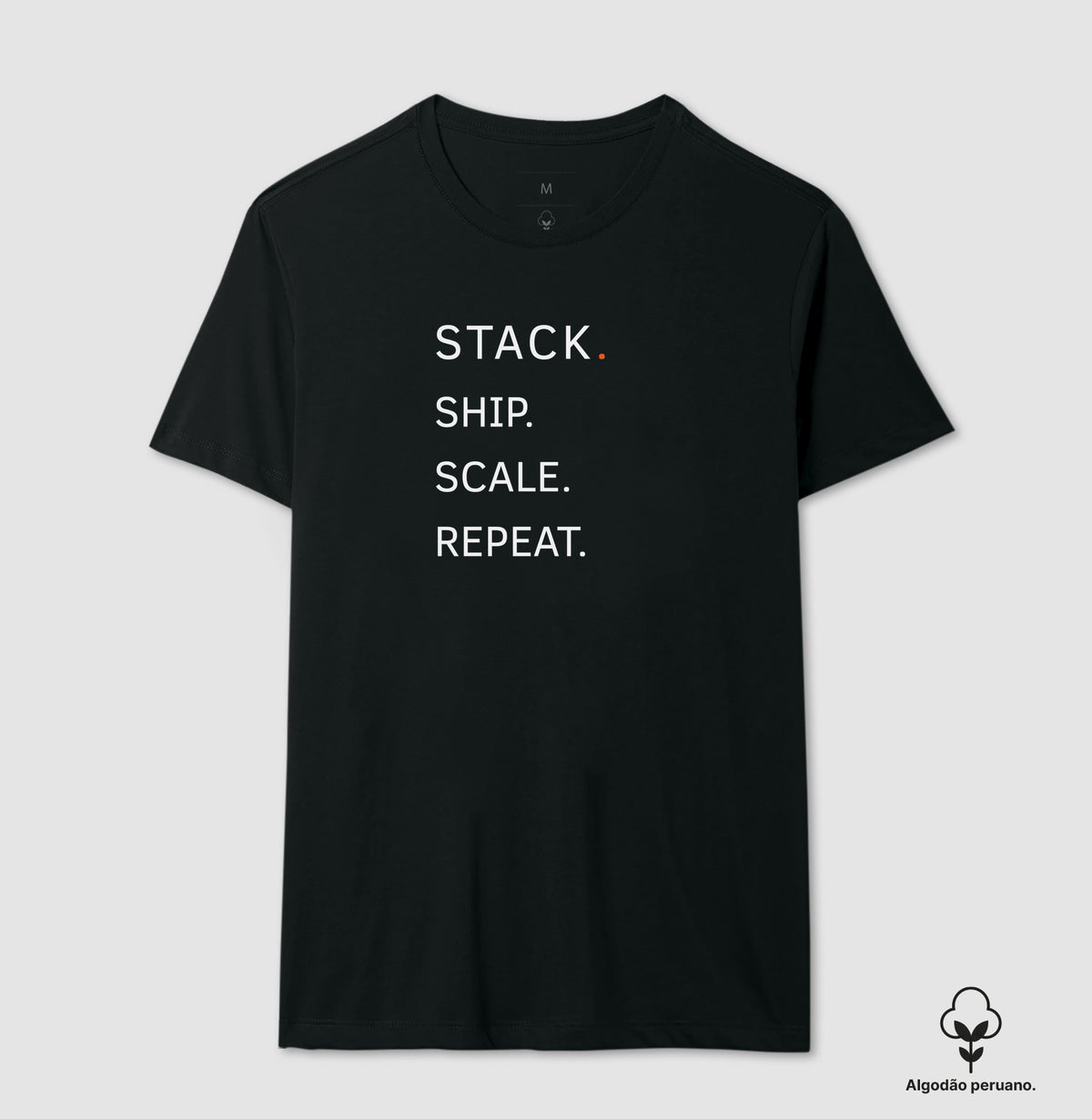 Camiseta Stack.Ship.Scale.Repeat. - Masculina