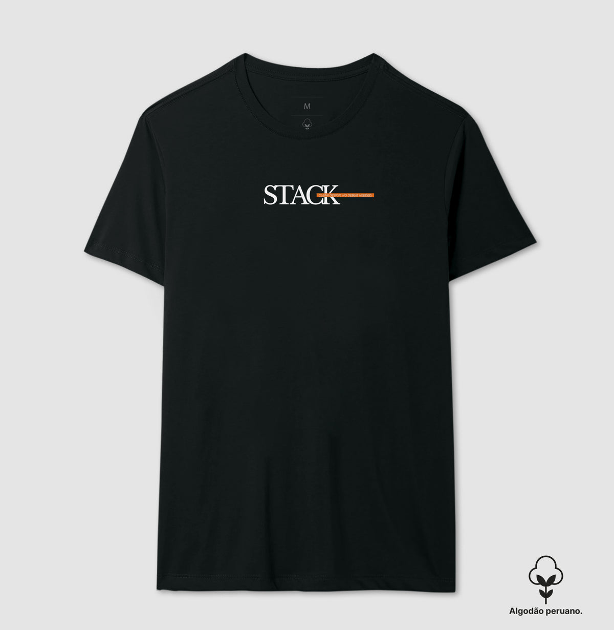 Camiseta Clean design, no debug needed.- Masculina
