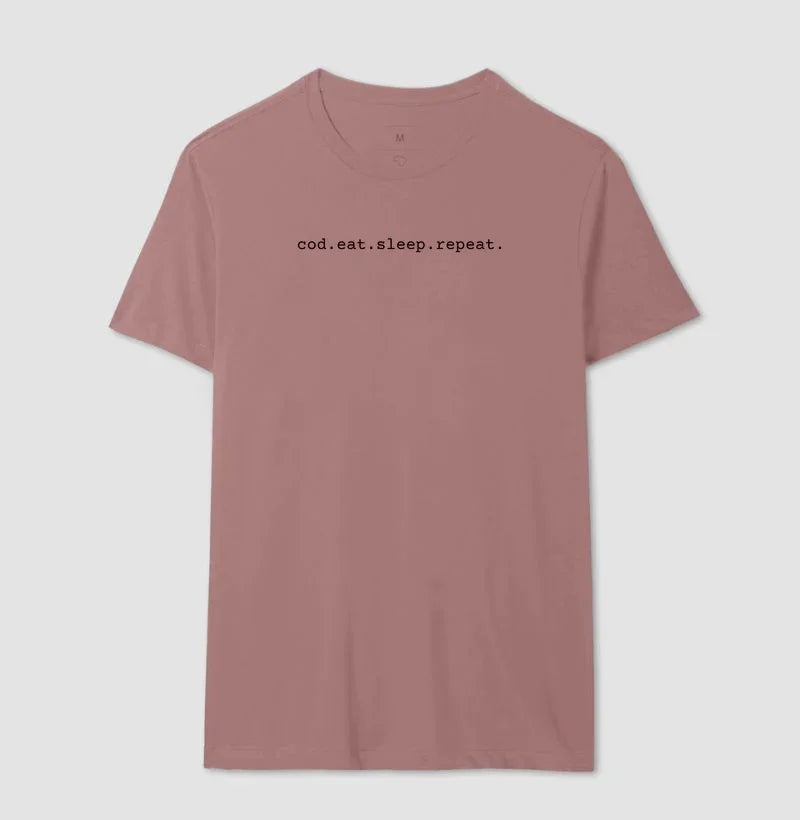 Camiseta cod.eat.sleep.repeat.
