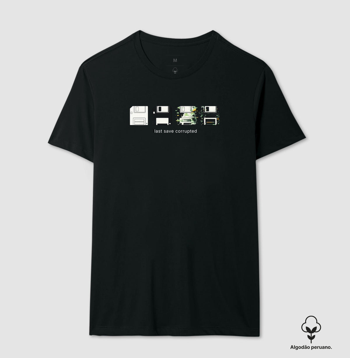 Camiseta Masculina Vintage Disquetes