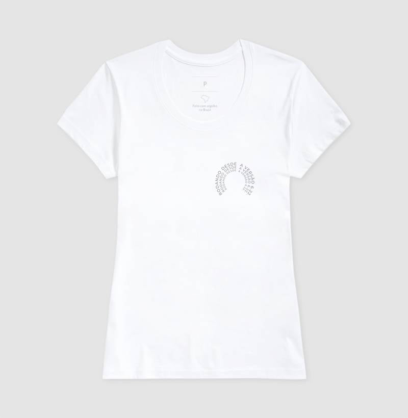 Camiseta Feminina Rodando desde a versão 6.22.