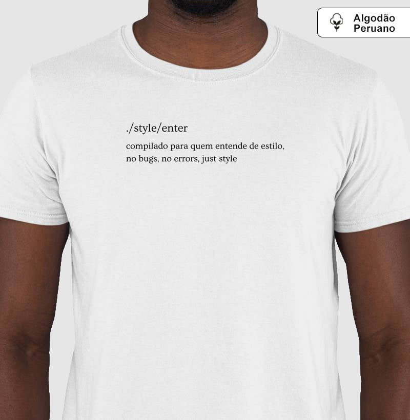 Camiseta Algodão Peruano Style/enter