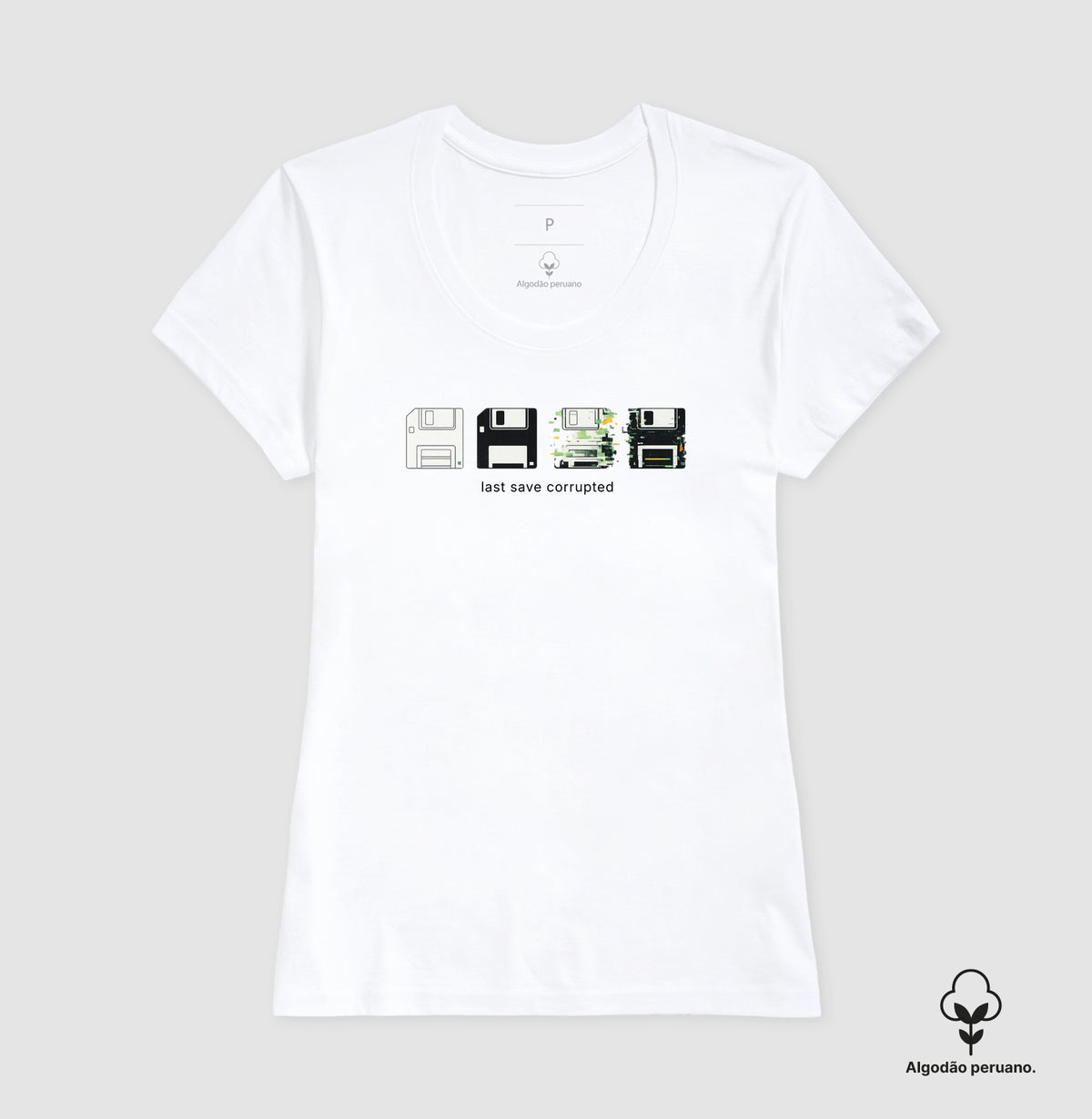 Camiseta Masculina Vintage Disquetes
