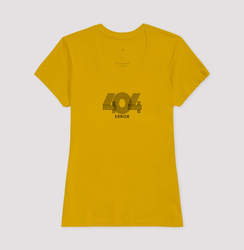 Camiseta Feminina Vintage Error