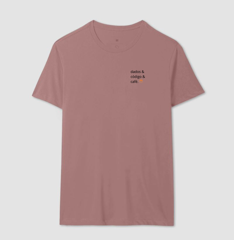 Camiseta Dados&Código&Café