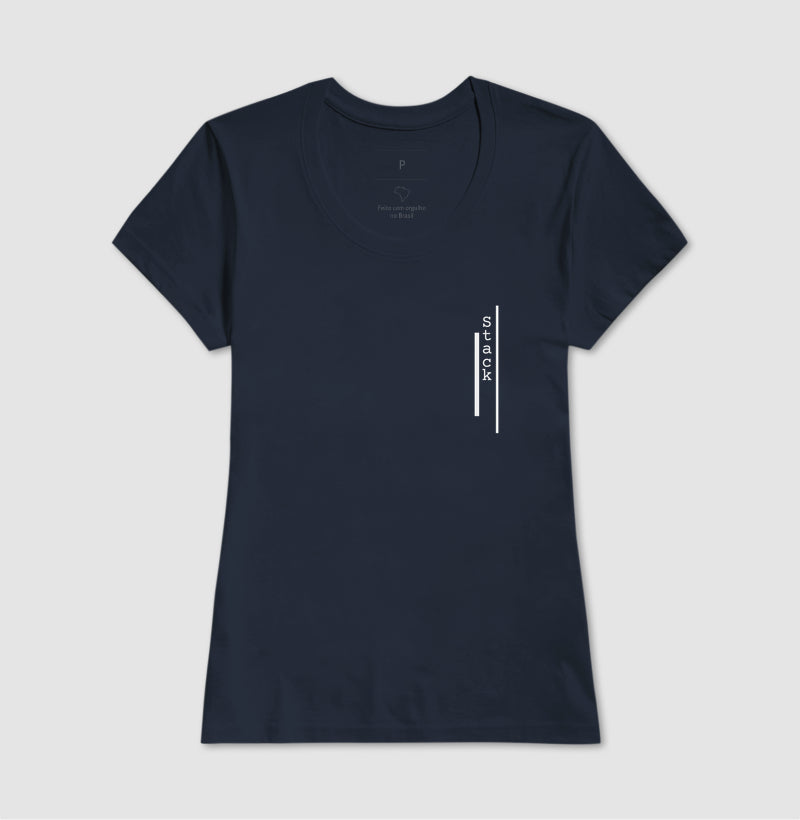 Camiseta Feminina Logo Stack Vertical