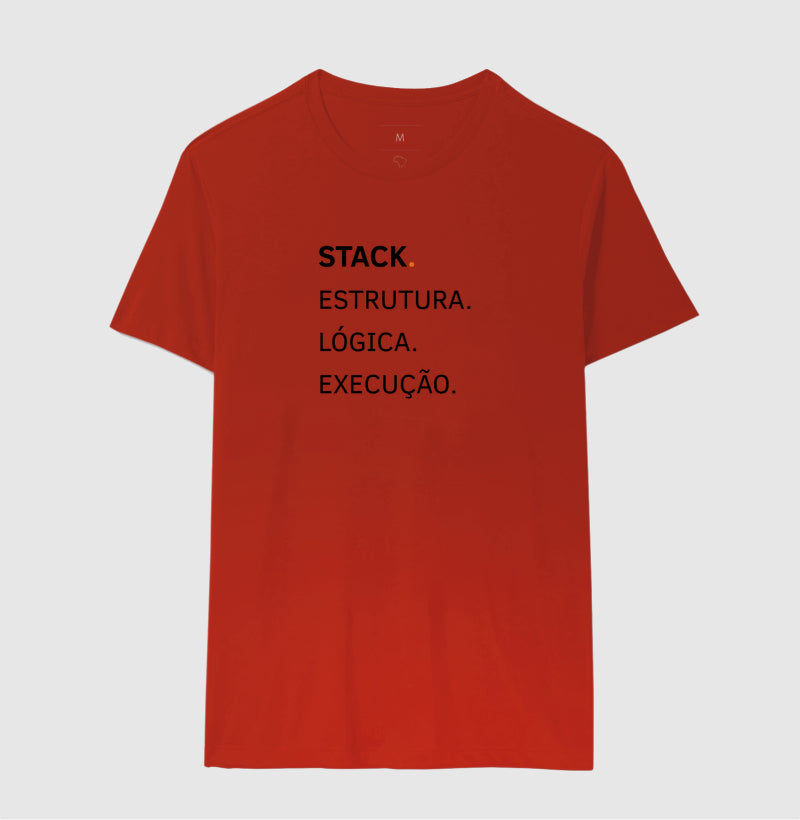 Camiseta  Stack. Estrutura. Lógica. Execução