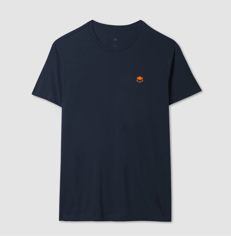 Camiseta Masculina Logo Stack