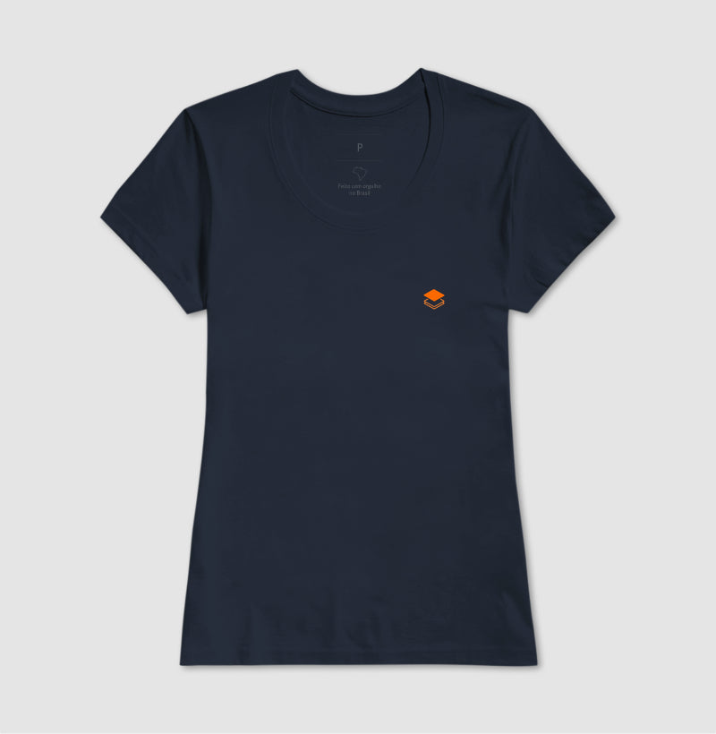 Camiseta Feminina Logo Stack