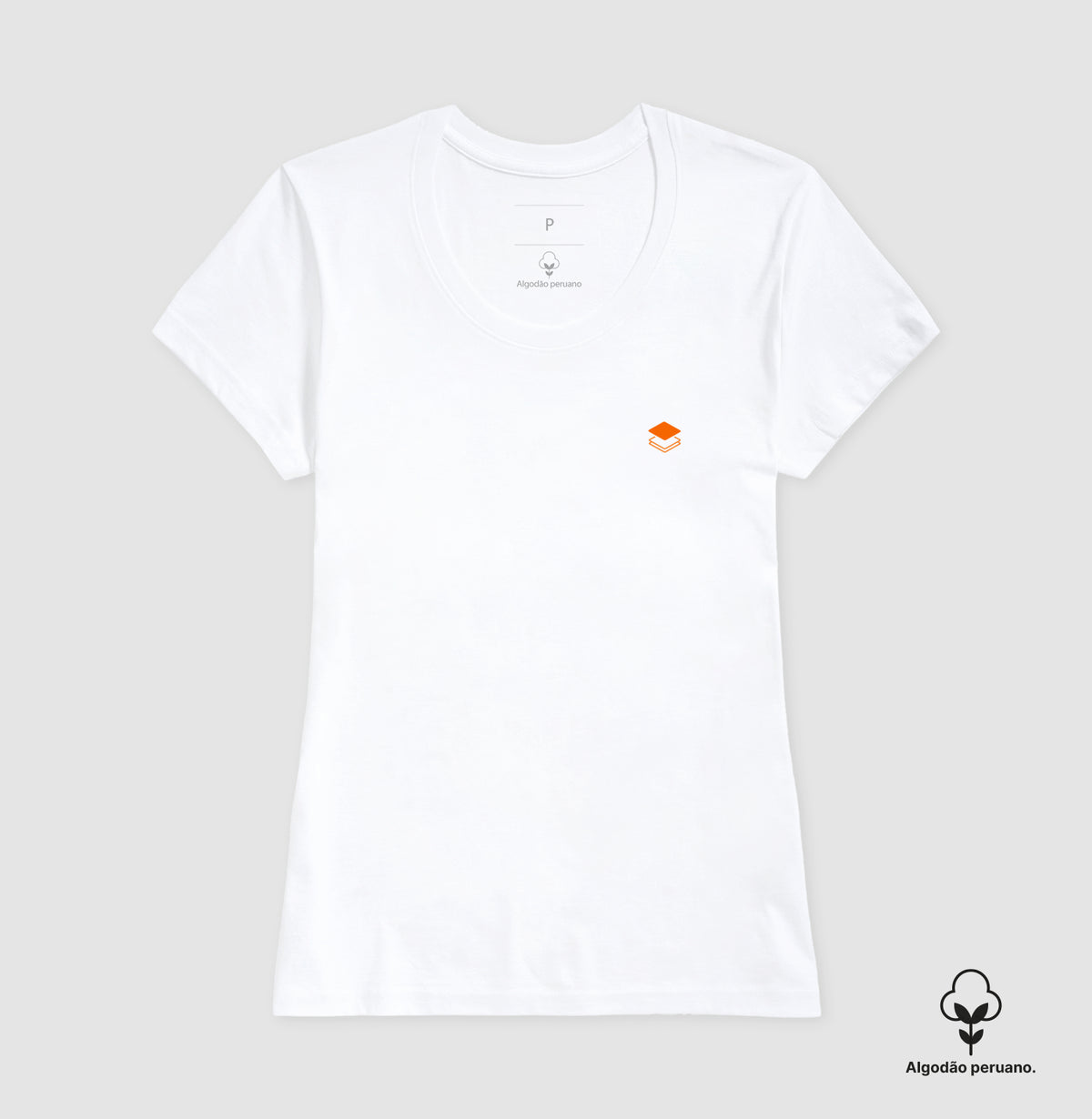 Camiseta Feminina Logo Stack