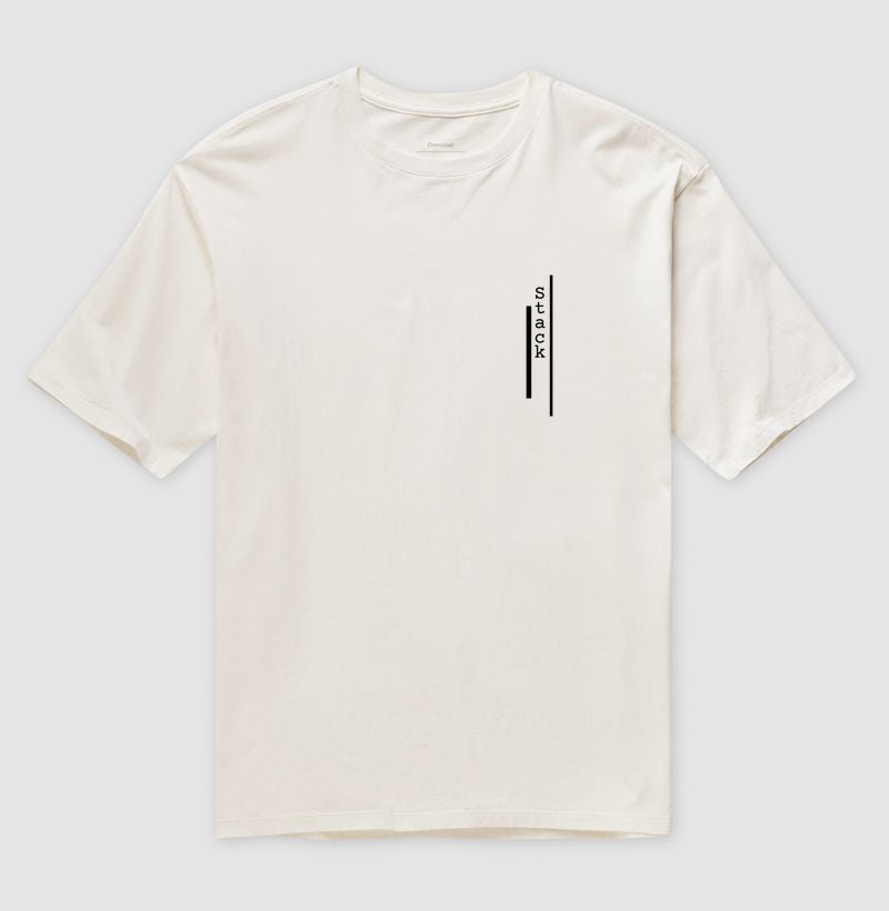 Camiseta Oversized Logo Stack Vertical