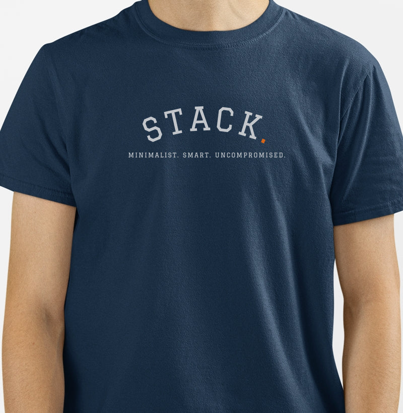 Camiseta Stack. Minimalist.Smart.Uncompromised.