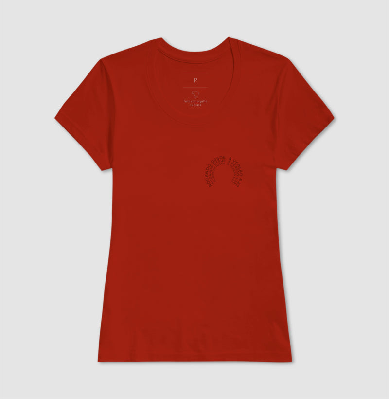 Camiseta Feminina Rodando desde a versão 6.22.