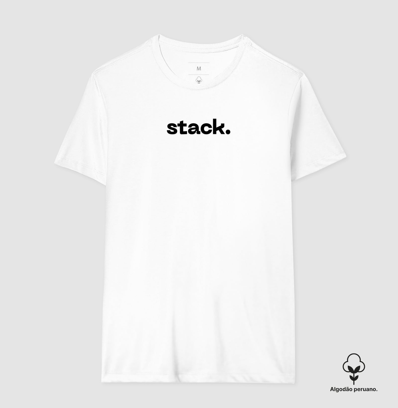 Camiseta Algodão Peruano Stack
