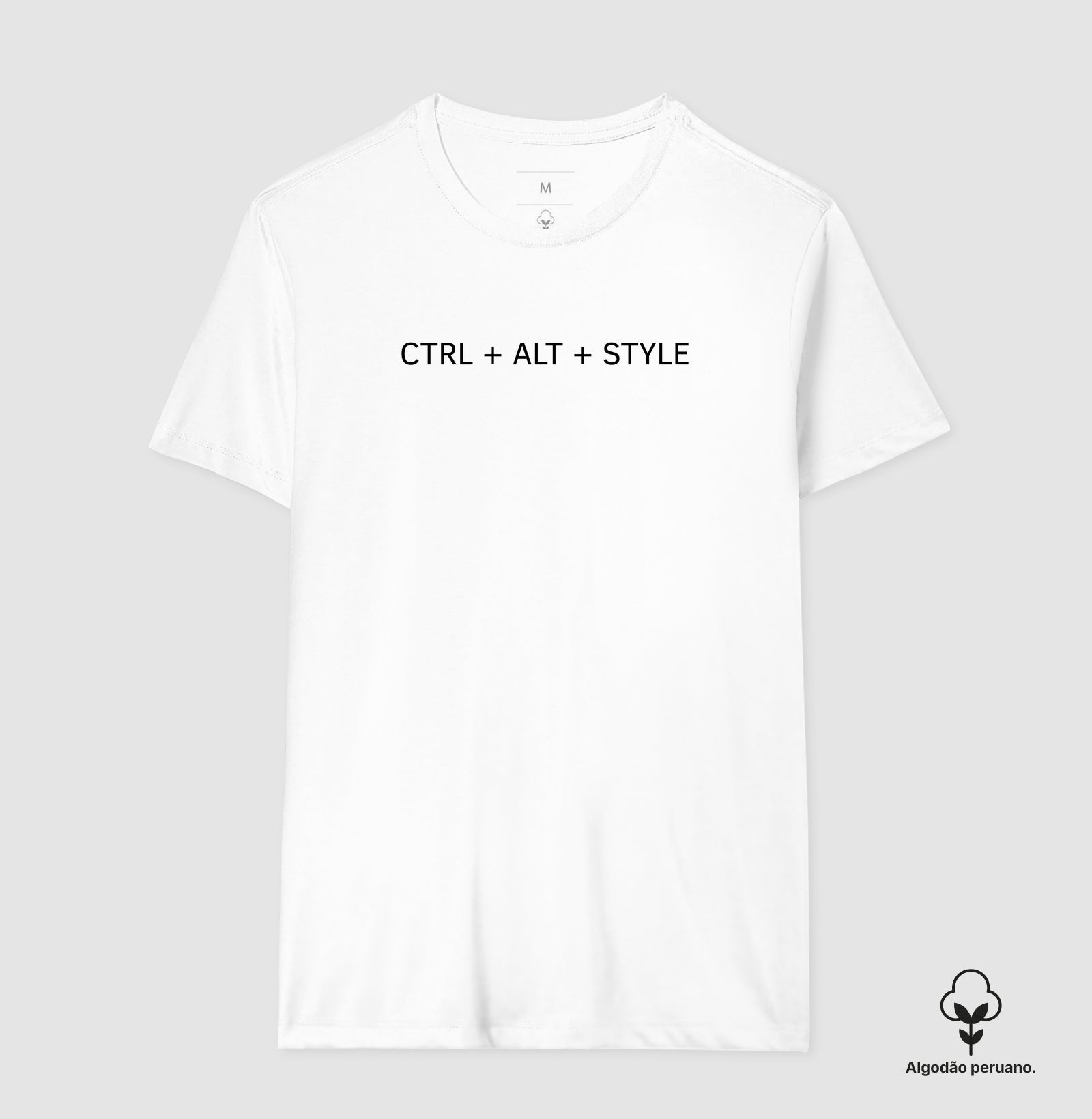 Camiseta Algodão Peruano Ctrl+alt+style