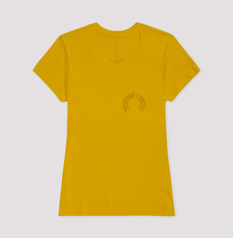 Camiseta Feminina Rodando desde a versão 6.22.
