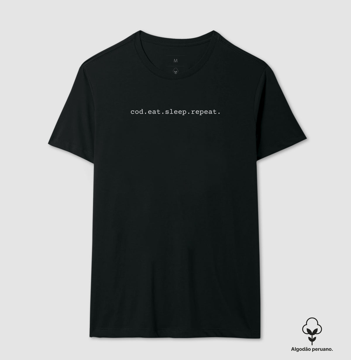 Camiseta Masculina cod.eat.sleep.repeat.