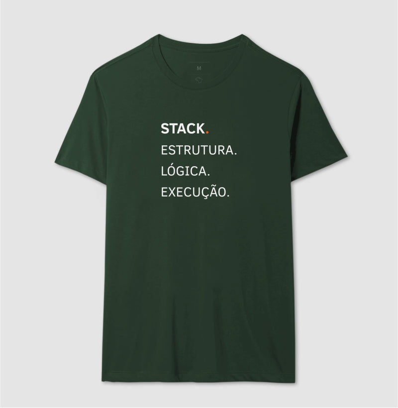 Camiseta  Stack. Estrutura. Lógica. Execução