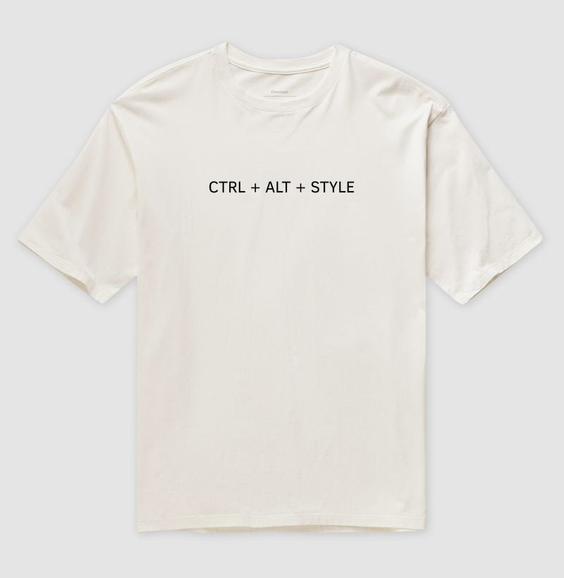 Camiseta Oversized Ctrl+alt+style